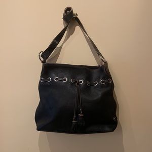 Cole Haan Black Leather Hobo Bag